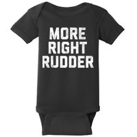 Funny CFI Flight Instructor More Right Rudder Premium Baby Bodysuit