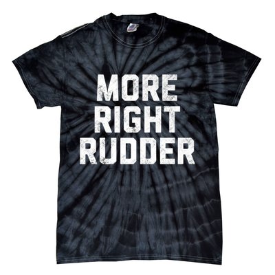 Funny CFI Flight Instructor More Right Rudder Premium Tie-Dye T-Shirt