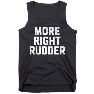 Funny CFI Flight Instructor More Right Rudder Premium Tank Top