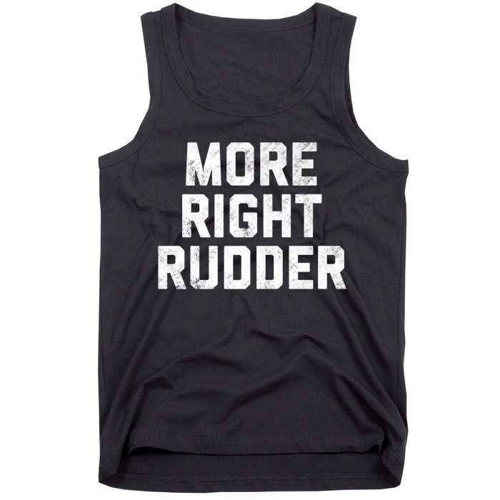 Funny CFI Flight Instructor More Right Rudder Premium Tank Top