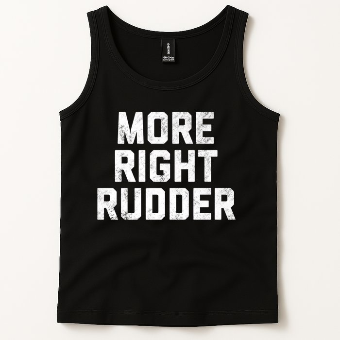 Funny CFI Flight Instructor More Right Rudder Premium Tank Top