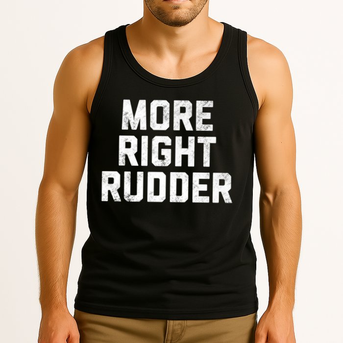 Funny CFI Flight Instructor More Right Rudder Premium Tank Top