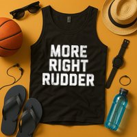 Funny CFI Flight Instructor More Right Rudder Premium Tank Top