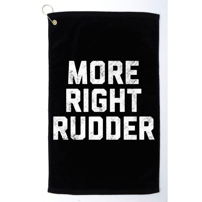 Funny CFI Flight Instructor More Right Rudder Premium Golf Towel