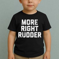 Funny CFI Flight Instructor More Right Rudder Premium Toddler T-Shirt