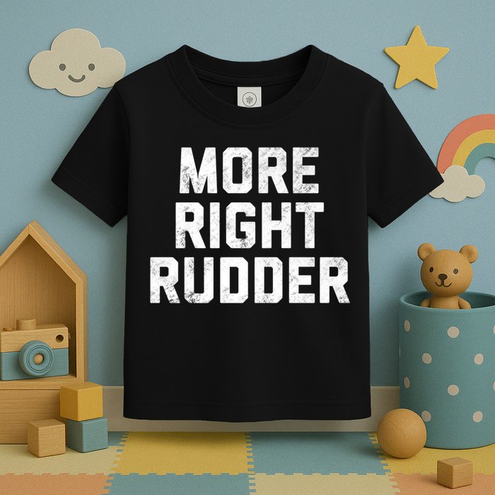 Funny CFI Flight Instructor More Right Rudder Premium Toddler T-Shirt