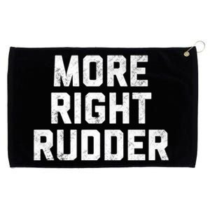 Funny CFI Flight Instructor More Right Rudder Premium Grommeted Golf Towel