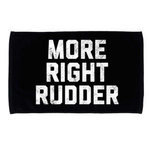 Funny CFI Flight Instructor More Right Rudder Premium Microfiber Hand Towel