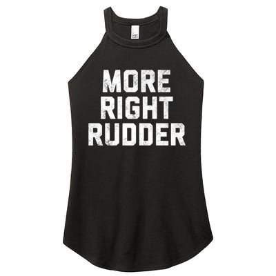 Funny CFI Flight Instructor More Right Rudder Premium Women's Perfect Tri Rocker Tank