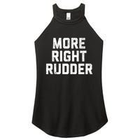 Funny CFI Flight Instructor More Right Rudder Premium Women's Perfect Tri Rocker Tank