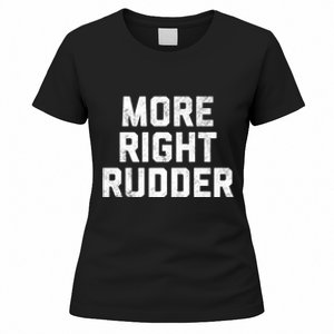 Funny CFI Flight Instructor More Right Rudder Premium Women's T-Shirt