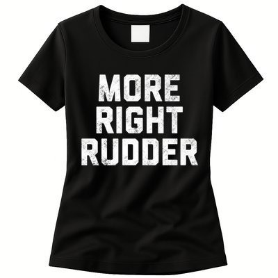 Funny CFI Flight Instructor More Right Rudder Premium Womens T-Shirt