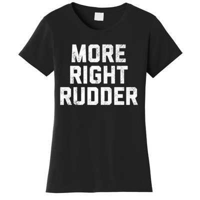 Funny CFI Flight Instructor More Right Rudder Premium Women's T-Shirt