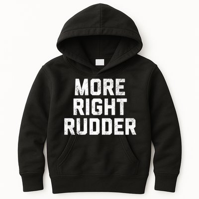 Funny CFI Flight Instructor More Right Rudder Premium Kids Hoodie