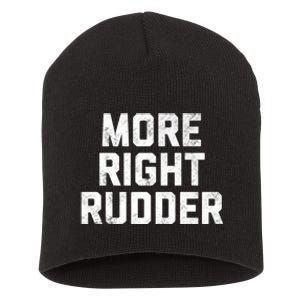 Funny CFI Flight Instructor More Right Rudder Premium Short Acrylic Beanie