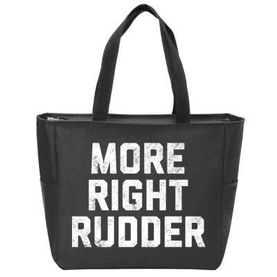 Funny CFI Flight Instructor More Right Rudder Premium Zip Tote Bag