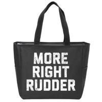 Funny CFI Flight Instructor More Right Rudder Premium Zip Tote Bag