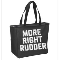 Funny CFI Flight Instructor More Right Rudder Premium Zip Tote Bag