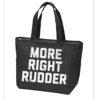 Funny CFI Flight Instructor More Right Rudder Premium Zip Tote Bag