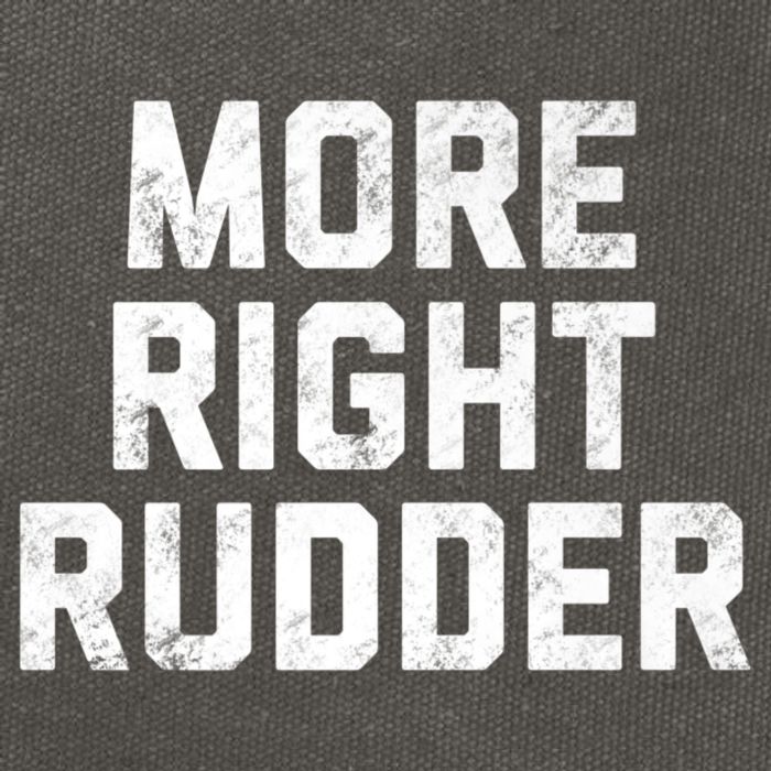 Funny CFI Flight Instructor More Right Rudder Premium Cotton Canvas Backpack