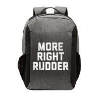 Funny CFI Flight Instructor More Right Rudder Premium Vector Backpack