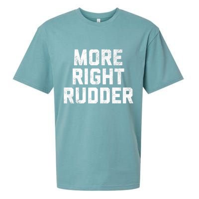 Funny CFI Flight Instructor More Right Rudder Premium Sueded Cloud Jersey T-Shirt