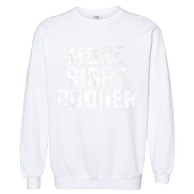 Funny CFI Flight Instructor More Right Rudder Premium Garment-Dyed Sweatshirt