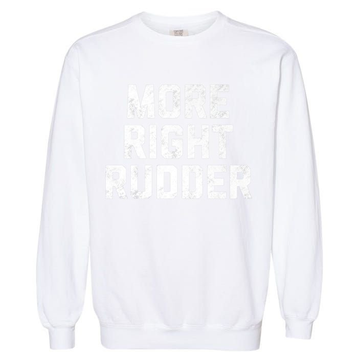 Funny CFI Flight Instructor More Right Rudder Premium Garment-Dyed Sweatshirt