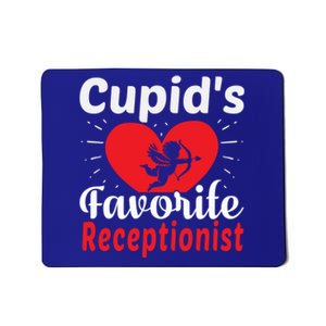 Funny Cupid's Favorite Receptionist Valentine's Day Gift Mousepad