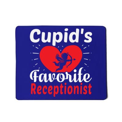 Funny Cupid's Favorite Receptionist Valentine's Day Gift Mousepad