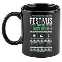 Festivus Classic 11oz C Handle Ceramic Mug