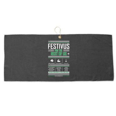 Festivus Classic Large Microfiber Waffle Golf Towel