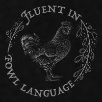 Funny Chicken Fluent In Fowl Language Retro Style Ladies PosiCharge Tri-Blend Wicking Tank