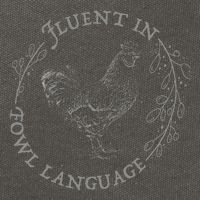 Funny Chicken Fluent In Fowl Language Retro Style Cotton Canvas Backpack