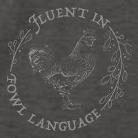Funny Chicken Fluent In Fowl Language Retro Style Vector Backpack