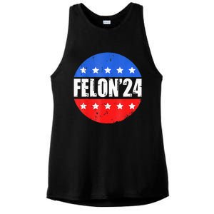 Felon24 Convicted Felon Funny Pro Trump 2024 Ladies PosiCharge Tri-Blend Wicking Tank