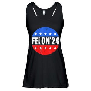 Felon24 Convicted Felon Funny Pro Trump 2024 Ladies Essential Flowy Tank