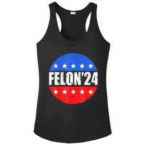 Felon24 Convicted Felon Funny Pro Trump 2024 Ladies PosiCharge Competitor Racerback Tank