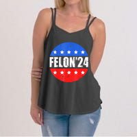 Felon24 Convicted Felon Funny Pro Trump 2024 Women's Strappy Tank