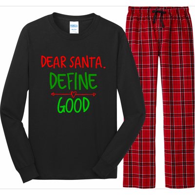 Funny Christmas Funny Gift Family Christmas Tees Dear Santa Great Gift Long Sleeve Pajama Set