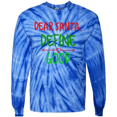 Funny Christmas Funny Gift Family Christmas Tees Dear Santa Great Gift Tie-Dye Long Sleeve Shirt