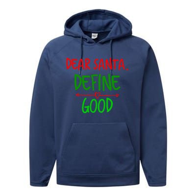 Funny Christmas Funny Gift Family Christmas Tees Dear Santa Great Gift Performance Fleece Hoodie