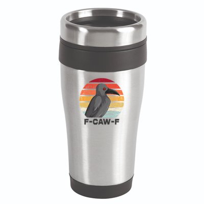 F Caw F Crow Bird 16oz Travel Tumbler