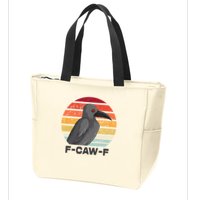 F Caw F Crow Bird Zip Tote Bag