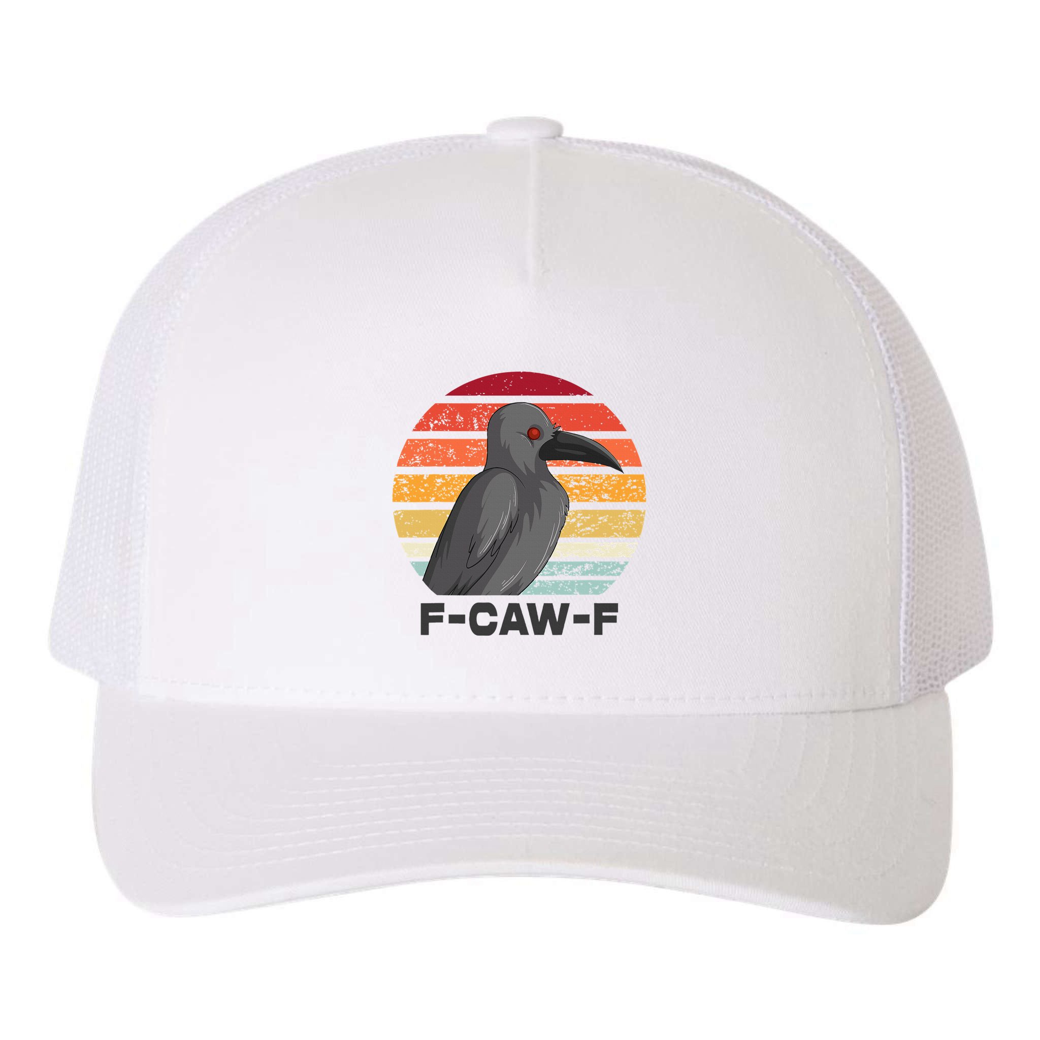 F Caw F Crow Bird Yupoong Adult 5-Panel Trucker Hat