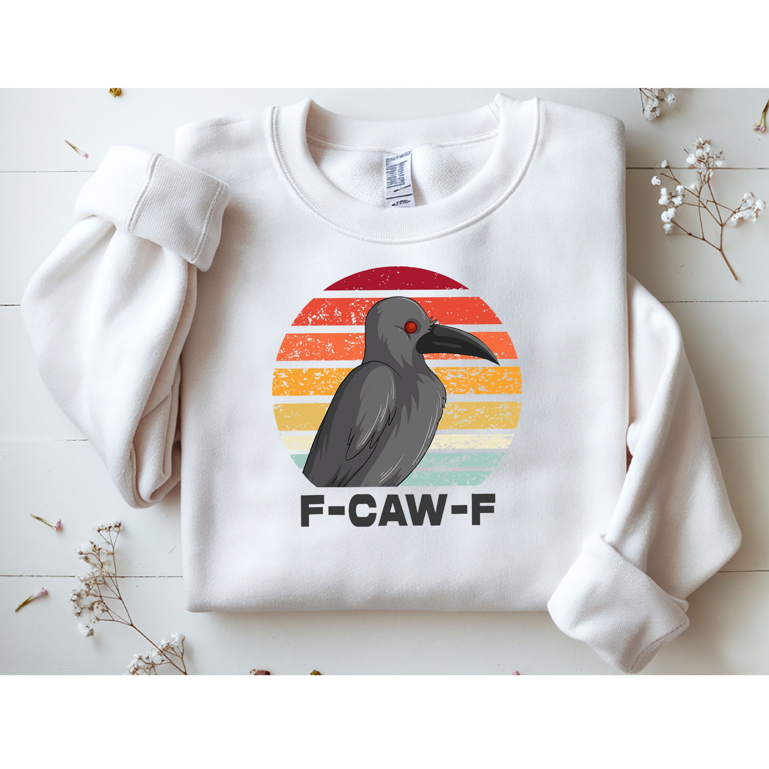 F Caw F Crow Bird Sweatshirt