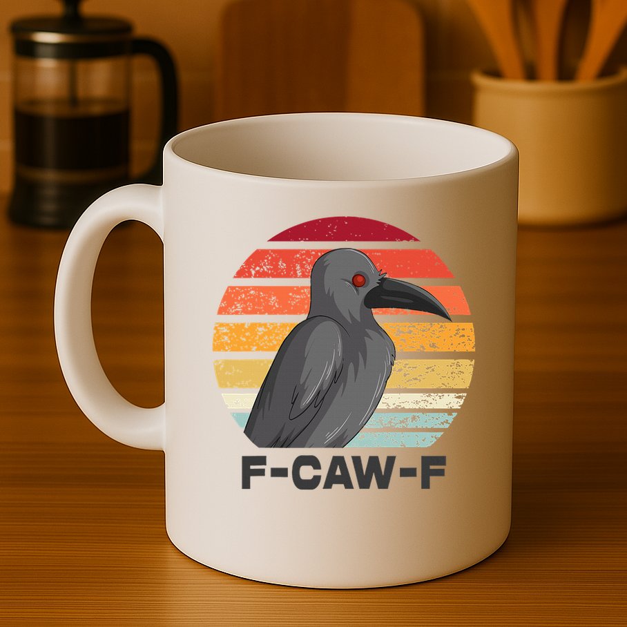 F Caw F Crow Bird Mug