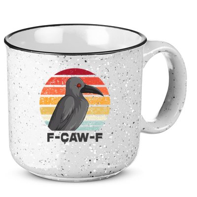F Caw F Crow Bird 15oz Campfire Ceramic Mug