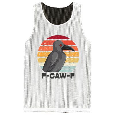 F Caw F Crow Bird Mesh Reversible Basketball Jersey Tank