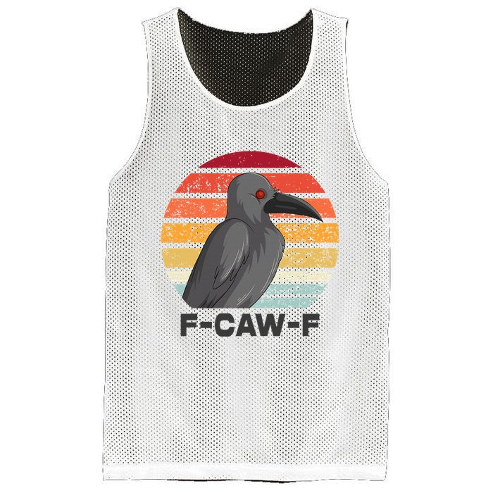F Caw F Crow Bird Mesh Reversible Basketball Jersey Tank